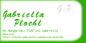 gabriella plochl business card